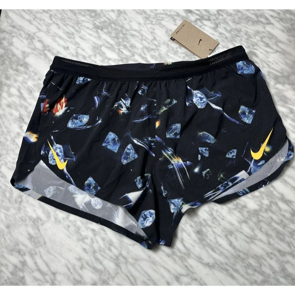Nike AeroSwift Glam Dri-FIT ADV 2” Lined Running Shorts Men large IF2068-010 NEW